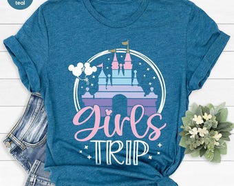 Disney Girls Trip Shirts, Girls Trip 2025, Disney Women Cruise Shirt, Girls Travel Shirt,Disney Matching Tshirt,Disney Vacation