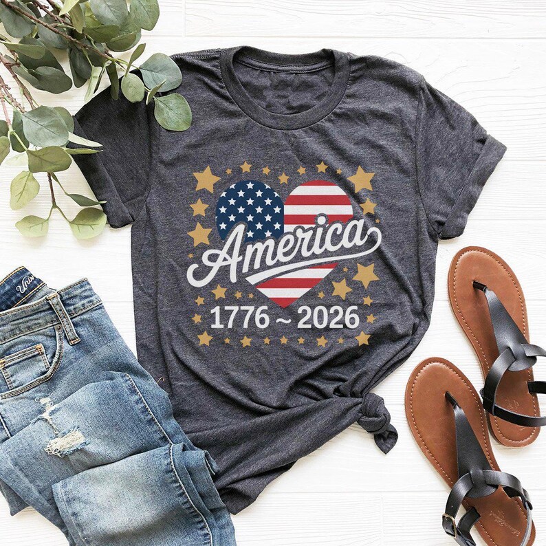 America 1776-2026 Patriotic Shirt, 250th Anniversary USA Tee, Independence Day Apparel, Vintage American Pride Shirt for History Lovers image 11