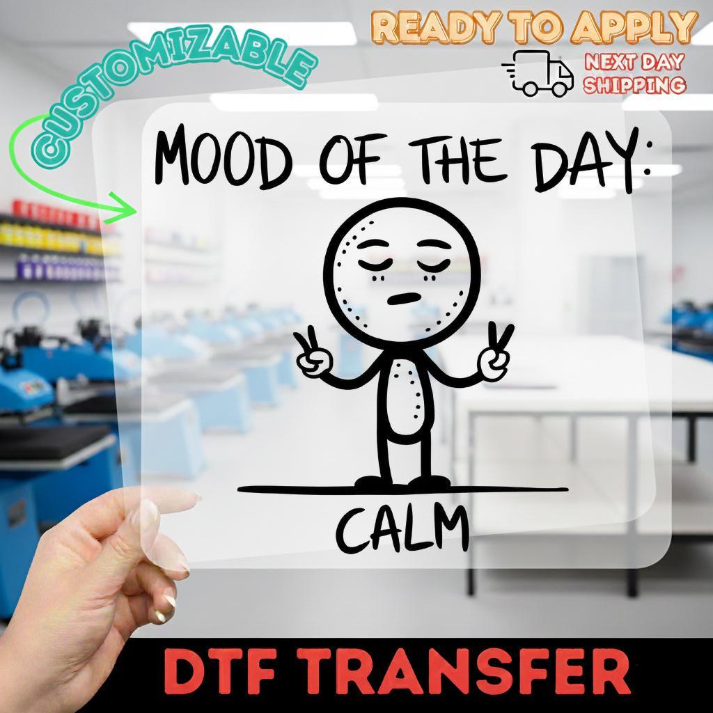 Funny Stickman DTF Transfer for Shirt, Minimalist Line Art Iron on ...