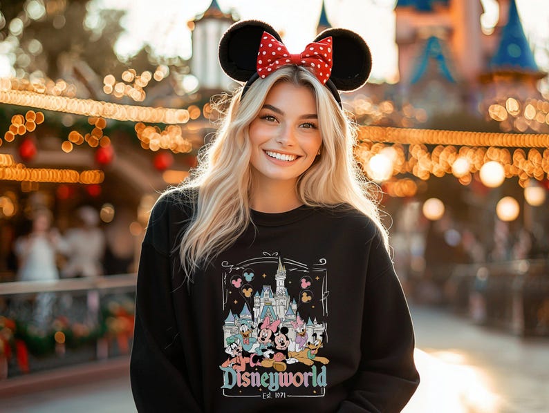 Disneyworld Est. 1971 Nostalgic Shirt, Mickey Friends Family Trip Tee, Disney World Shirt, Disney Castle Tee, Magical Kingdom Vacation Shirt zdjęcie 8
