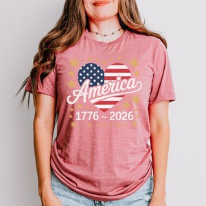America 1776-2026 Patriotic Shirt, 250th Anniversary USA Tee, Independence Day Apparel, Vintage American Pride Shirt for History Lovers image 9