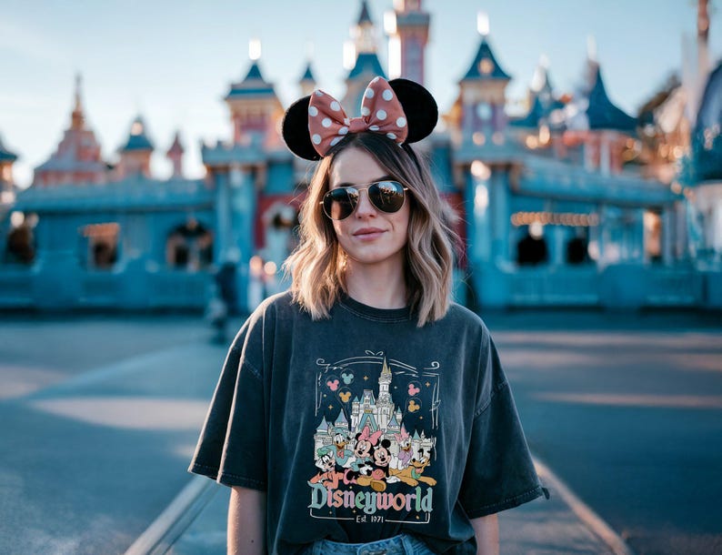 Disneyworld Est. 1971 Nostalgic Shirt, Mickey Friends Family Trip Tee, Disney World Shirt, Disney Castle Tee, Magical Kingdom Vacation Shirt zdjęcie 5