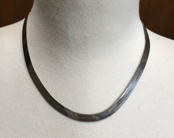 Sterling Harringbone Chain