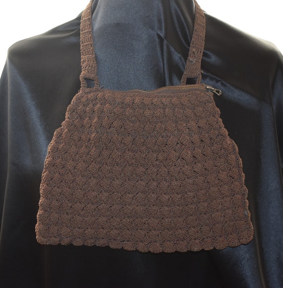 Vintage Crochet Hand Bag - image 1