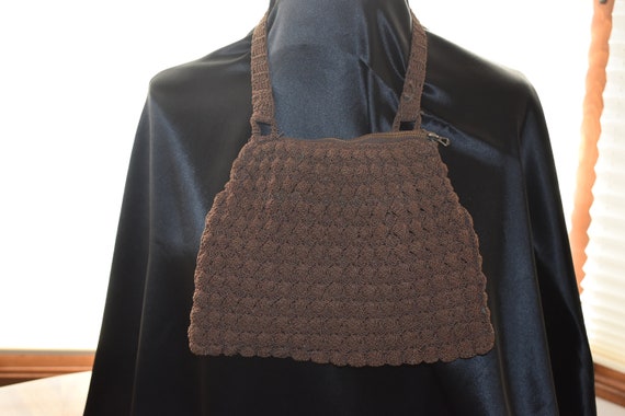 Vintage Crochet Hand Bag - image 2