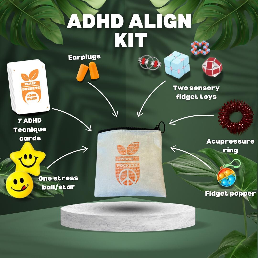 ADHD Align - Travel Friendly Kit - Peacepockets - Etsy