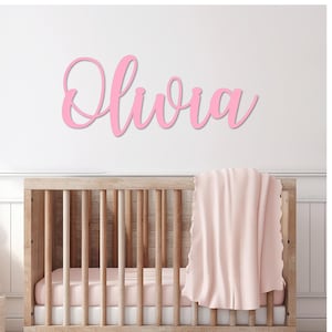 Custom Wooden Baby Name Sign: Nursery Wall Decor