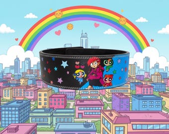 Power Girl Lever Belt: Cartoon Anime Gym Lifting Belt