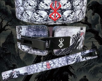 Slayer Style Leather Lifting Belt: Gothic Gym, Warrior Weight Belt