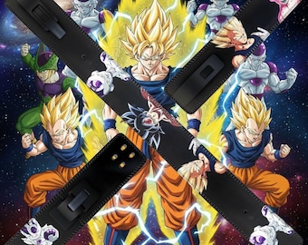 Anime-Inspired Leather Powerlifting Belt | Saiyan Gym Training