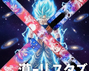 Anime-Inspired Leather Powerlifting Belt | Saiyan Gym Support