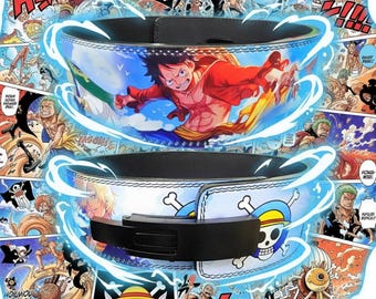 Pirate Anime Powerlifting Lever Belt | 13mm Heavy Duty Gym Belt