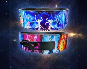 Cosmic Warrior Leather Lever Belt | 13mm Powerlifting Strength Training