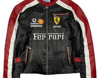 80s 90s STYLE AUTO フェラーリ ジャケット ブルゾン ヴィンテージ 90年代 フェラーリ F1 レーシングジャケット