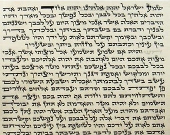 Non-Kosher Mezuzah Scroll, Mezuzah Klaf, Mezuzah Parchment