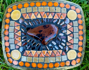 Mosaic Belt Buckle ,belt Buckle, Mosaic Design, Statement  display picture 2