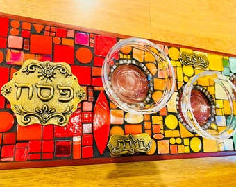 Passover Seder Plate, Passover Plate, LBGTQ Passover, Pesach Judaica, Pride Passover, Passover Judaica, LBGT, LBGTQ, Jewish Gifts