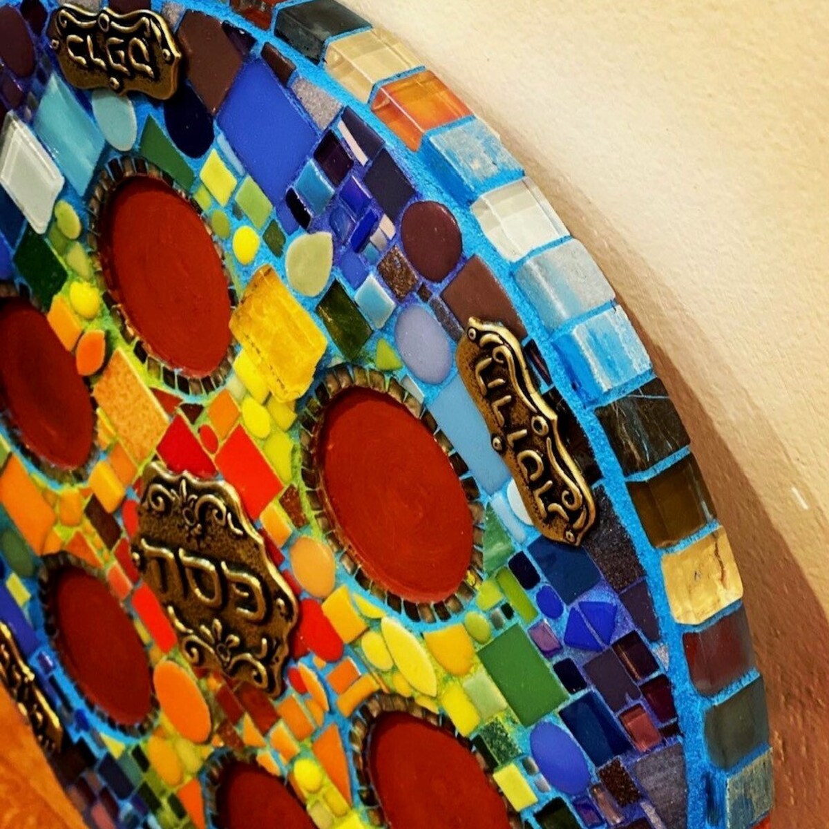Mosaic Seder Plate