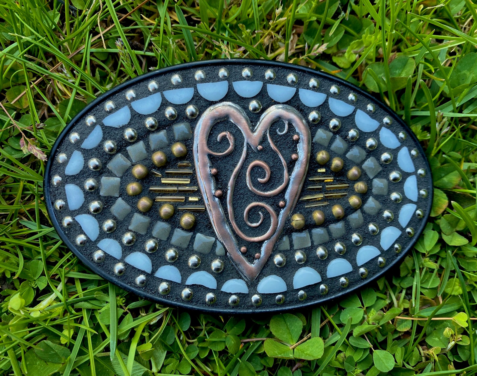 Mosaic Belt Buckle ,belt Buckle, Mosaic Design, Statement Belt Buckle