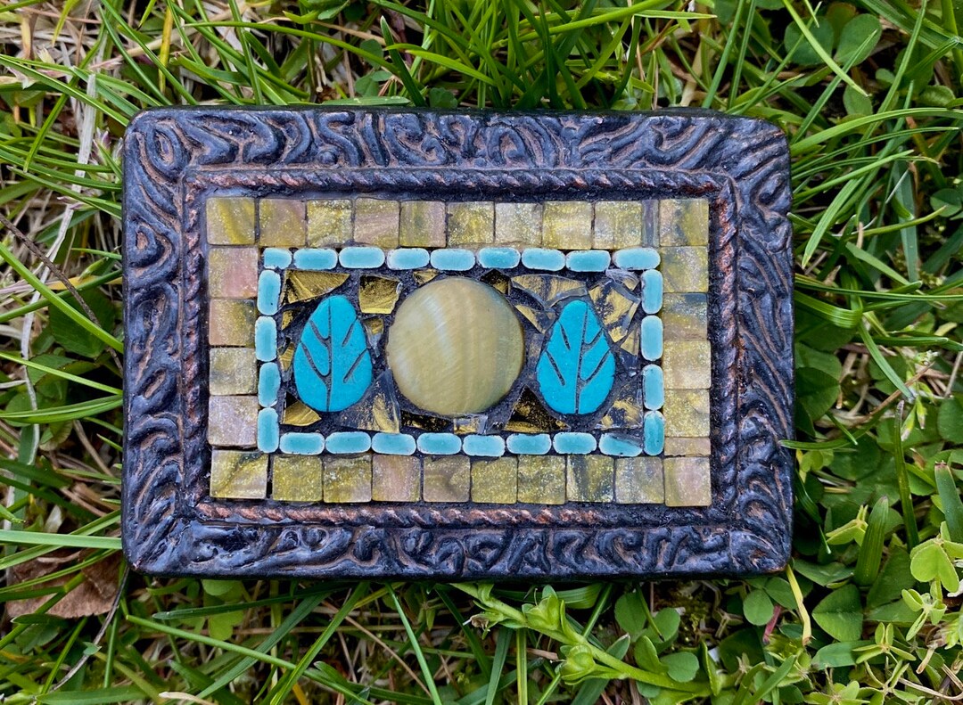 Mosaic Belt Buckle belt Buckle Mosaic Design Statement Belt Etsy