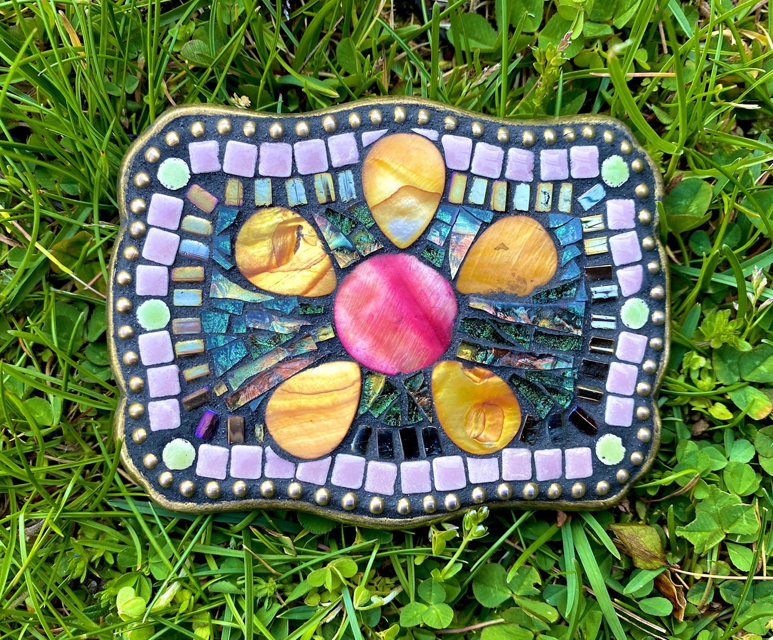 Mosaic Belt Buckle ,belt Buckle, Mosaic Design, Statement Belt Buckle