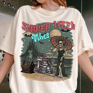 Summerween Comfort Colors Shirt: Bride of Frankenstein Halloween Tee