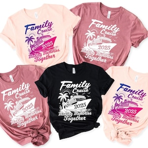 Family Cruise 2025 Shirts, Adults Kids Family Cruise T-shirt, Matching Family Cruise Shirts and Hoodies, Making Memories Together Tees
