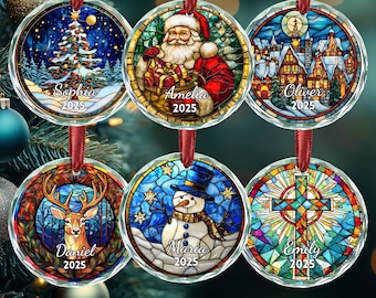 Personalized Christmas Ornament 2026, Custom Name Holiday Tree Decoration, Family Christmas Gift