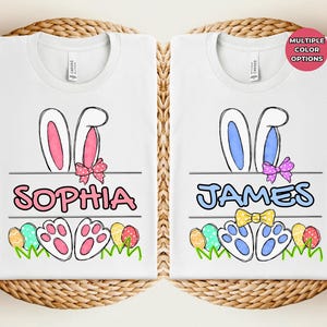 Frohe Ostern benutzerdefinierte Shirt, süßes Häschen Kleinkind Shirt, Oster Familien Reise Shirt, personalisierte Ostern Shirt, Osterhase Shirt, Hase Liebhaber Shirts