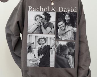 Couples Photo Sweatshirt, Custom Valentines Day Photo Shirt, Gift For Boyfriend, Personalized Valentine Day Gift, Custom Valentines Sweater
