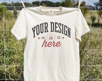 Comfort Colors® Custom Design T-Shirt, Personalized Your Shirt, Design Your Tee, Girls Your Design Here T-Shirt, Matching Custom Text Shirt
