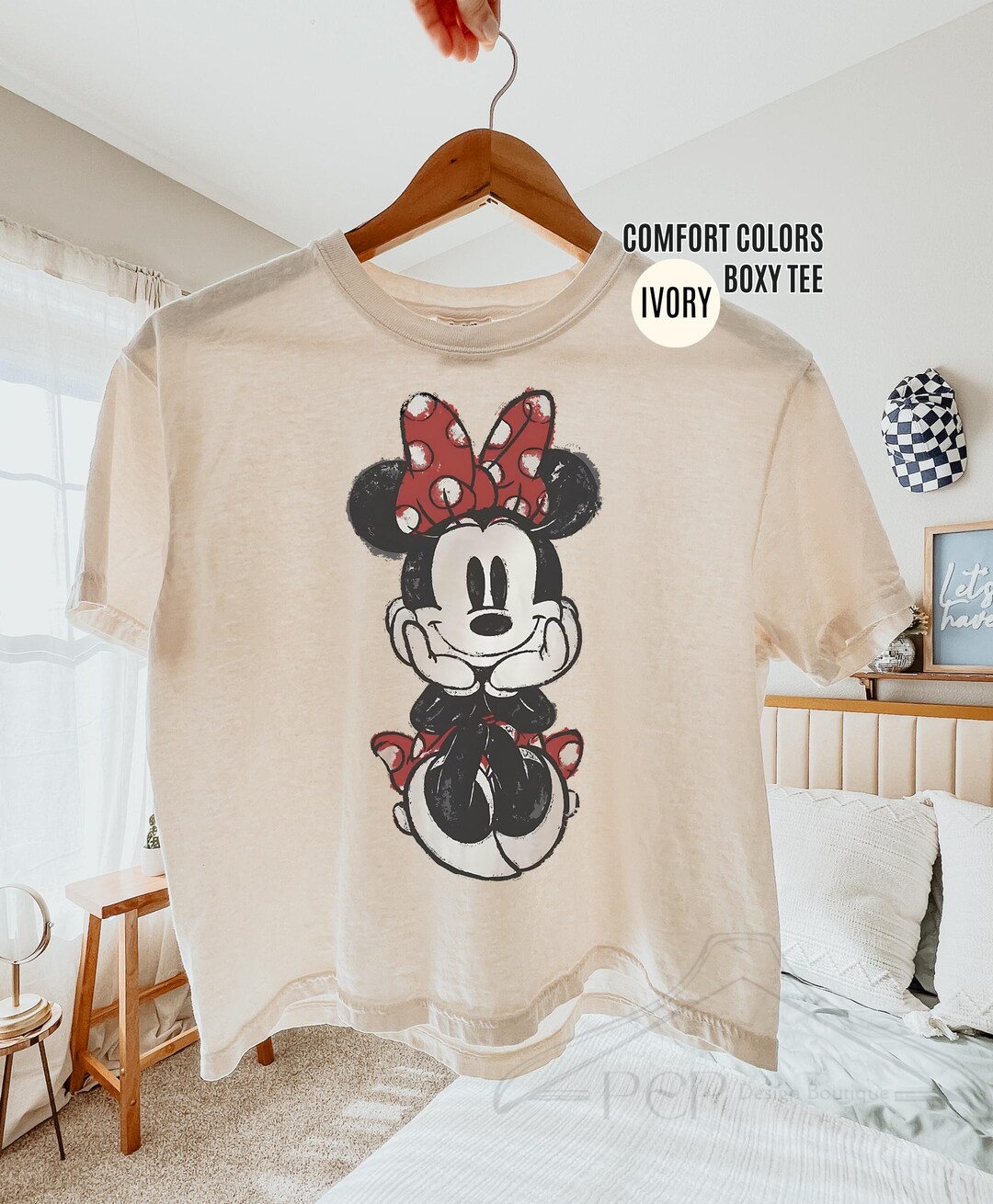 Comfort Colors® Minnie Mouse Boxy Tee, Disney Cropped Tee, Mickey Mouse ...