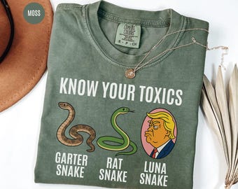Anti Trump Graphic Tee: Sarkastischer Politischer Humor, Komfortfarben Shirt