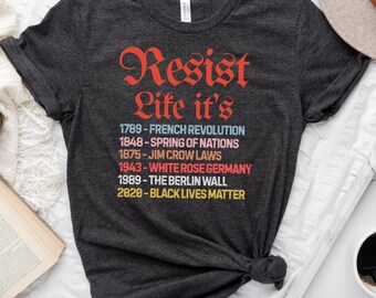 Resist Like It's-shirt: T-shirt voor politiek protest, empowerment voor vrouwen