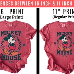 Koszulka dla pary z klasyczną pozą Myszki Miki i Minnie, bluza retro z Myszką Miki, pasująca koszulka dla pary Disney, bluza walentynkowa Disneyland zdjęcie 3