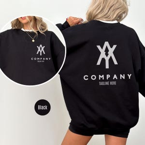 Custom Logo Crewneck Sweatshirt: Business Branding Sweater