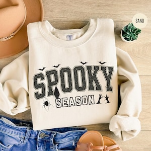 Spooky Season Sweatshirt: Girly Halloween Crewneck