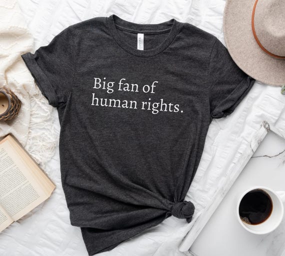 Big Fan Of Human Rights Shirt, Social Justice Tee, Pro Immigrant Shirt, Anti Trump Tee, Equality Pro Democracy Tee, Abolish ICE Protest Tee