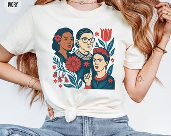 Maglietta "F*ck Trump" discreta, maglietta femminista floreale Comfort Colors, maglietta anti Trump, maglietta con dichiarazione politica da donna, maglietta da attivista femminista
