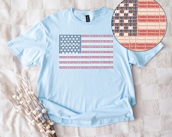 Subtle FDT American Flag Shirt: Anti-Trump Political Tee