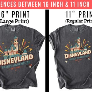 Retro Disneyland Family Trip Sweatshirt, Vintage Disney Castle Shirt, Disneyland Family Adventure Tee, Disney Graphic Tee, Disney Lover Gift image 3