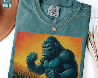 Retro Gorilla Graphic Tee: Y2K King Kong Shirt
