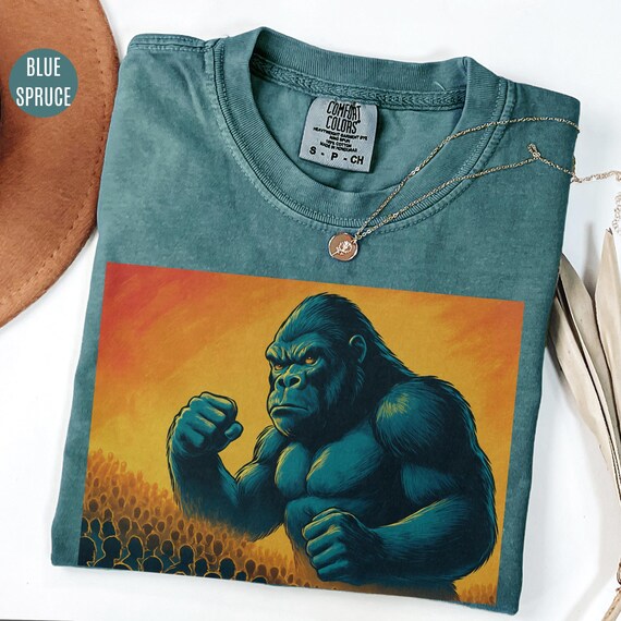 Retro Gorilla Graphic Tee: Y2K King Kong Shirt