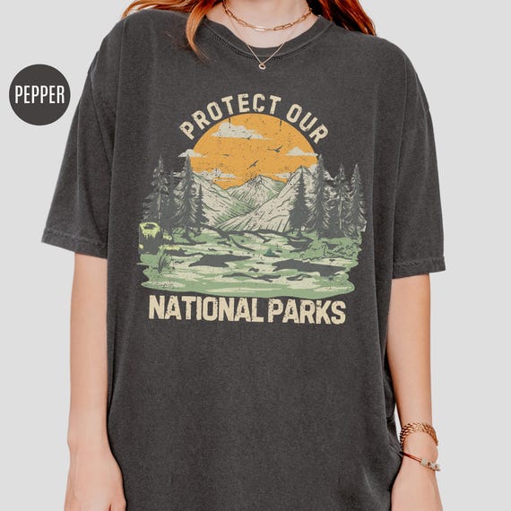 Comfort Colors National Parks Shirt: Vintage Nature Environmental T-Shirt, Happy Earth Day Tee