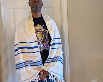 2 Piece Menorah Prayer Shawl