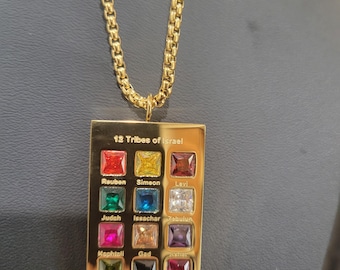 12 Tribes of Israel Ephod Necklace