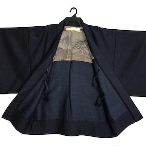 Vintage Noragi Kimono Hanten Jinbei Japanese Haori Happi Jacket Pattern Tomesode Design B033