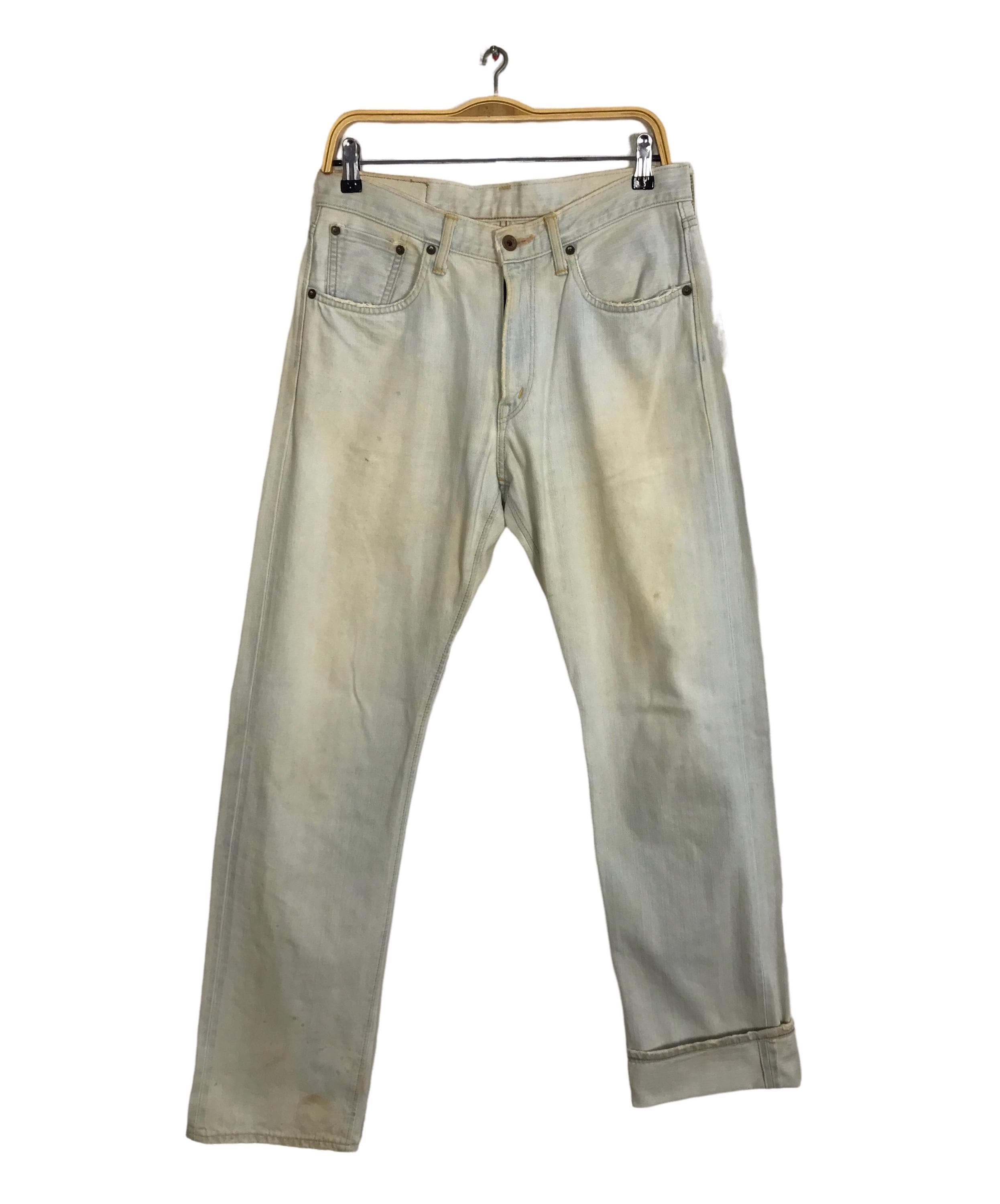 Vintage Edwin 505zx Selvedge Workwear Zipper Light Wash Design