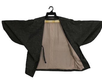 Vintage Kimono Japanese Traditional Noragi Haori Hanten Happi Jacket Jamuna Miyazu B070