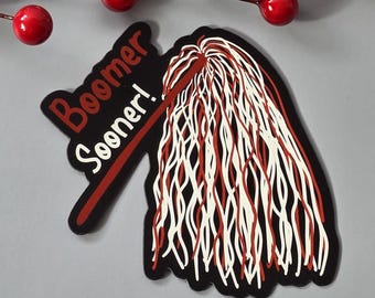 Pegatinas de OU Boomer Sooner, Universidad de Oklahoma, artículos deportivos, pegatinas e imanes